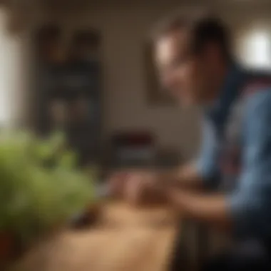 Expert technician inspecting for pests in a Minneapolis home