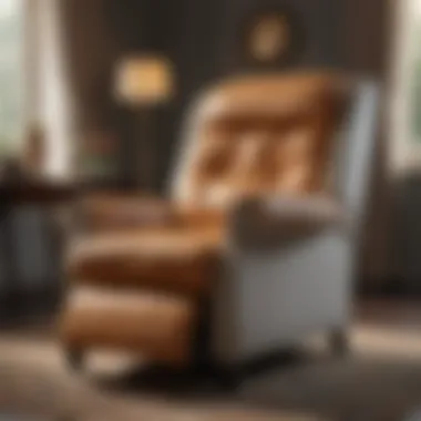 Modern recliner with stylish bug cover