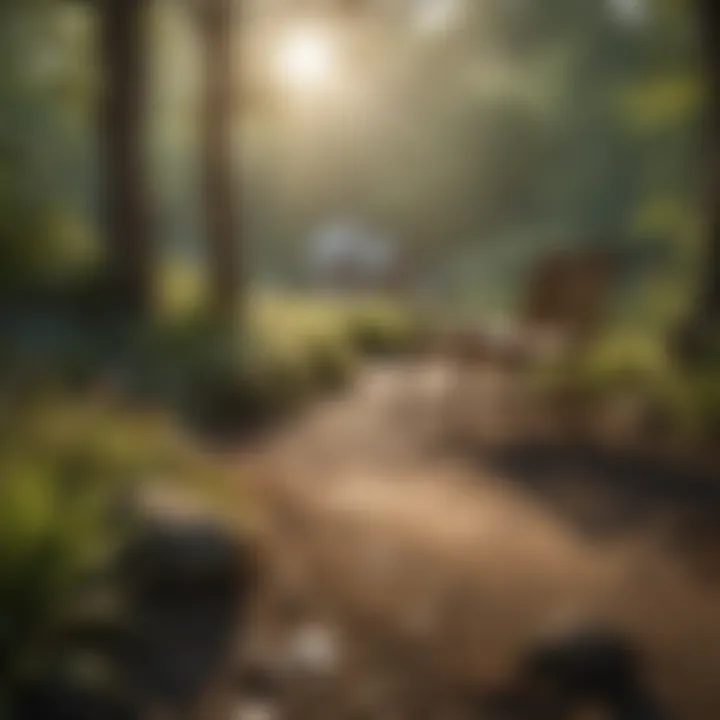 Illustration showing a serene outdoor setting with no mosquitoes