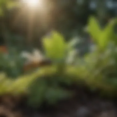 Natural Deterrents: Garden Plants to Keep Wasps Away A variety of natural deterrents planted in a garden