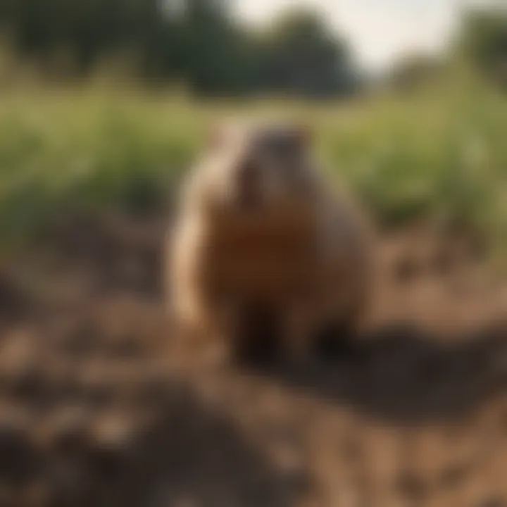 Identifying gopher burrows in a farm