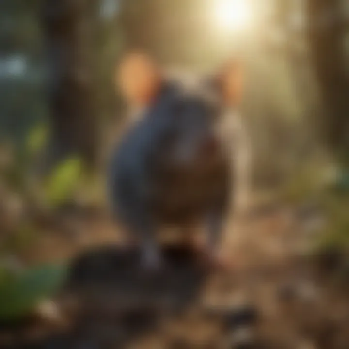 Ecological landscape showcasing natural pest management