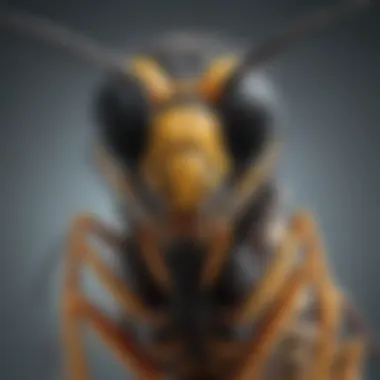 Anatomy of a Wasp Illustration showcasing the anatomy of a wasp for better understanding
