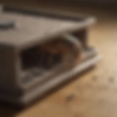 Captivating Pest Trap in Action Close-up of a pest trap capturing unwanted holiday intruders