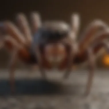 Formidable Fangs of the Onslaught Fastcap Spider Magnified close-up of Onslaught Fastcap Spider fangs