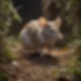 Mice in a Meticulously Designed Breeding Habitat Illustration of a mouse in a meticulously designed breeding habitat