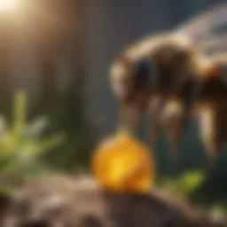Organic Bee Repellent Spray in Action