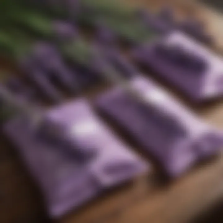 Organic lavender sachets for moth protection