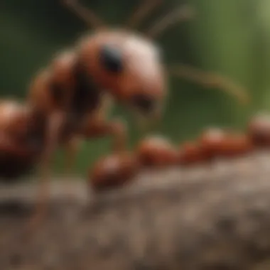 Protective Behavior of Orkin Army Ants Orkin army ants defending their territory