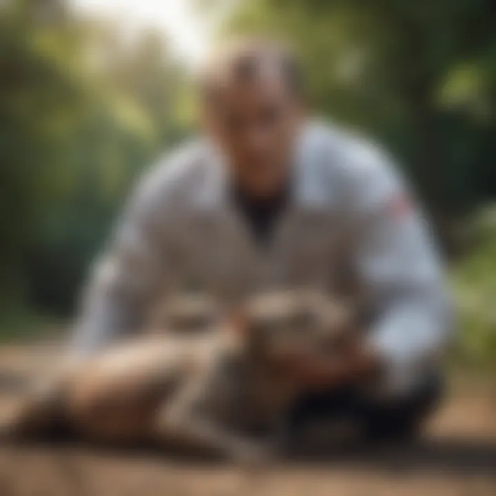 Orkin Expert Handling Deceased Animal Removal