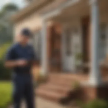 Residential Property Inspection Orkin Pest Control technician inspecting a residential property in Jackson, MS