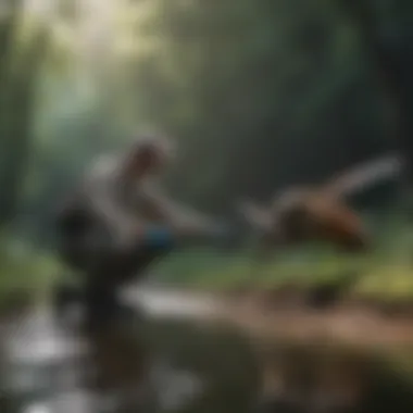 Expert Mosquito Control Specialist in Action Outdoor Mosquito Control Specialist at Work