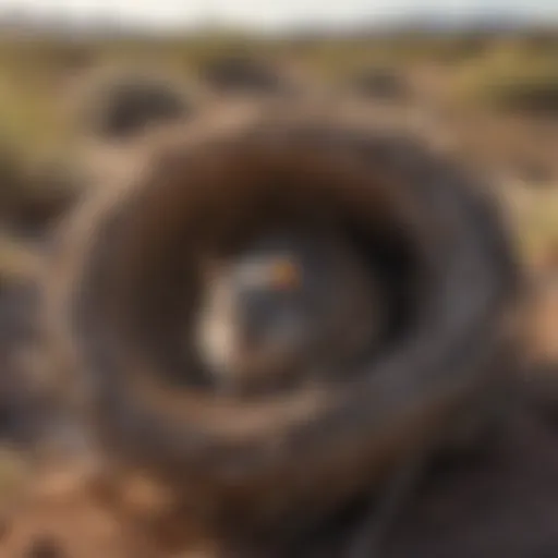 Majestic pack rat nest hidden in Tucson desert