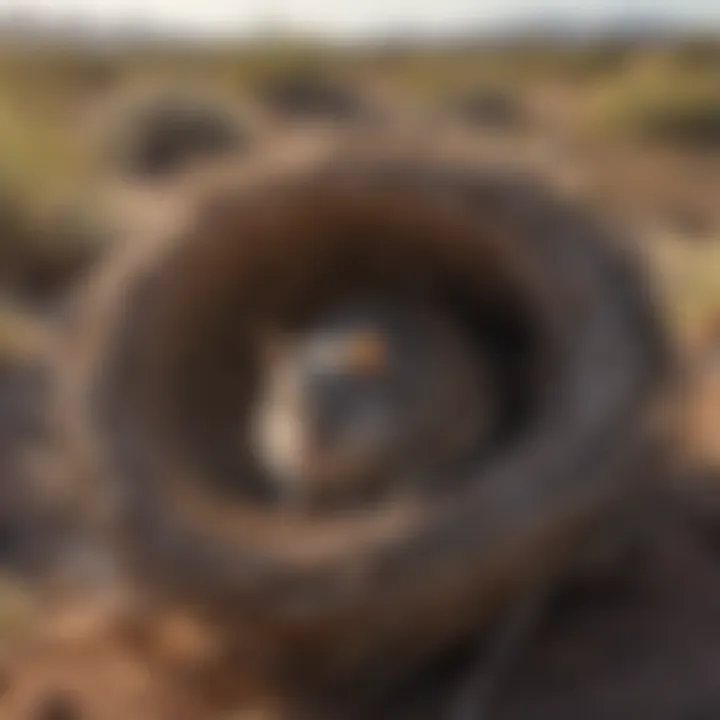 Majestic pack rat nest hidden in Tucson desert