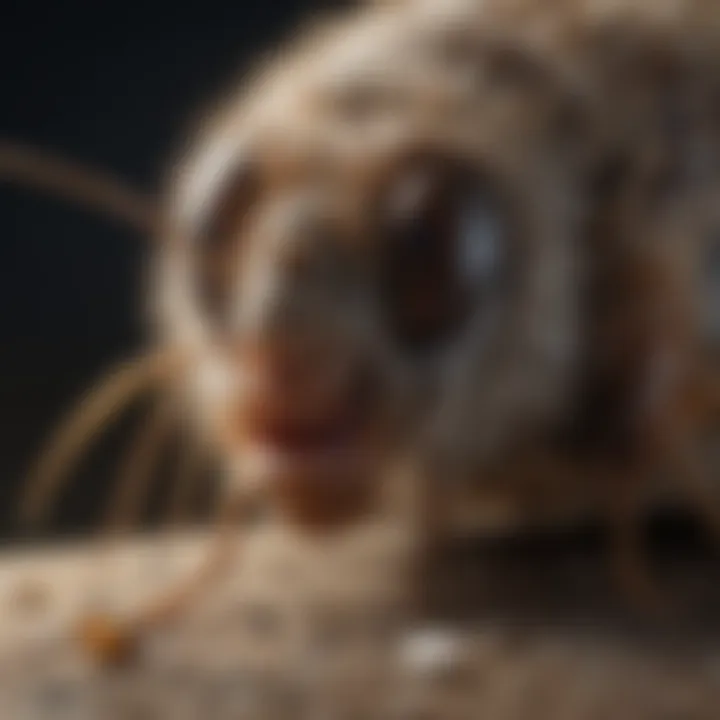 Nature's Silent Invaders Pantry Moth Larvae Feeding on Food