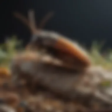 Illustration showcasing the life cycle of common household pests