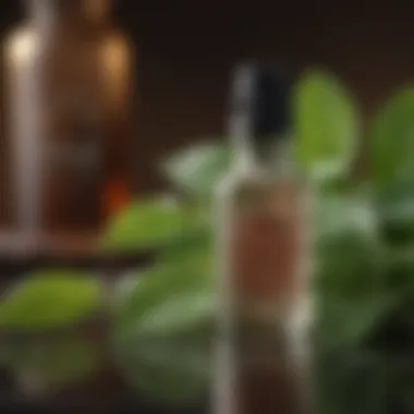 Peppermint Essential Oil Bottle