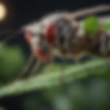 Peppermint: Guardian Against Mosquitoes Peppermint leaves deterring mosquitoes