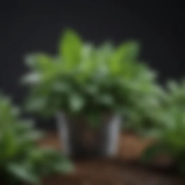 Lush Peppermint Plant Peppermint plant with vibrant green leaves