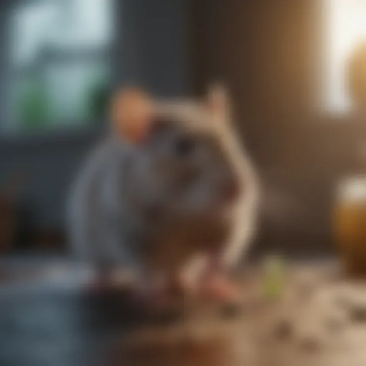 Efficacy Testing of Peppermint as Rodent Repellent Laboratory setup testing peppermint repellent