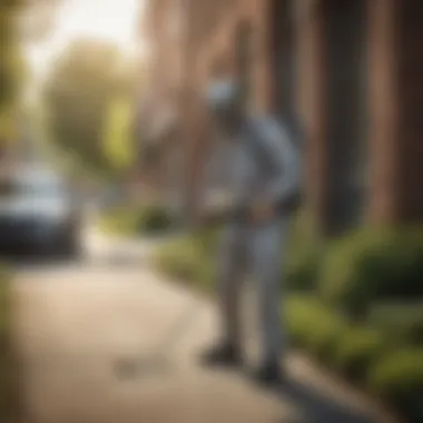 Eco-Friendly Pest Control Practices Eco-friendly pest control solutions being applied in an urban setting