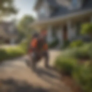 Residential Pest Control Techniques in Indian River Effective pest control methods being applied in a residential area