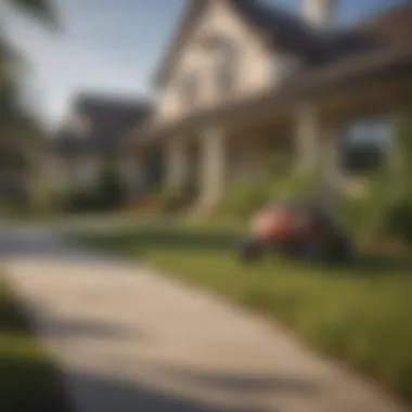 An eco-friendly pest control treatment being applied in a residential area.