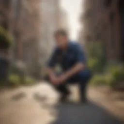 Pest Control Technician Inspecting for Pests in Boston