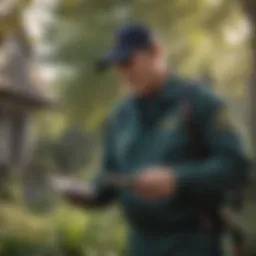 Pest Control Technician Inspecting Crawfordsville Property