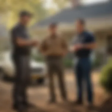 Personalized Pest Treatment Consultation Exterminator discussing pest treatment plan with client in Fairfax, VA