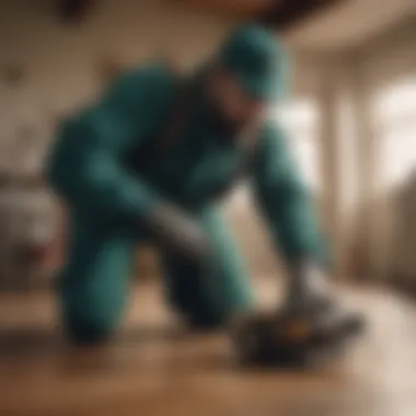 Advanced Pest Removal Techniques in Action Pest control technician using advanced equipment for pest removal