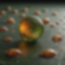 Close-up of pesticide gel texture showcasing consistency and formulation.