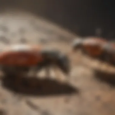 Close-up of pests being eradicated by professional