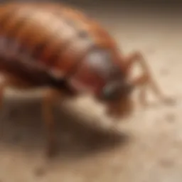 Illustration depicting physical effects of big bed bug bites on skin