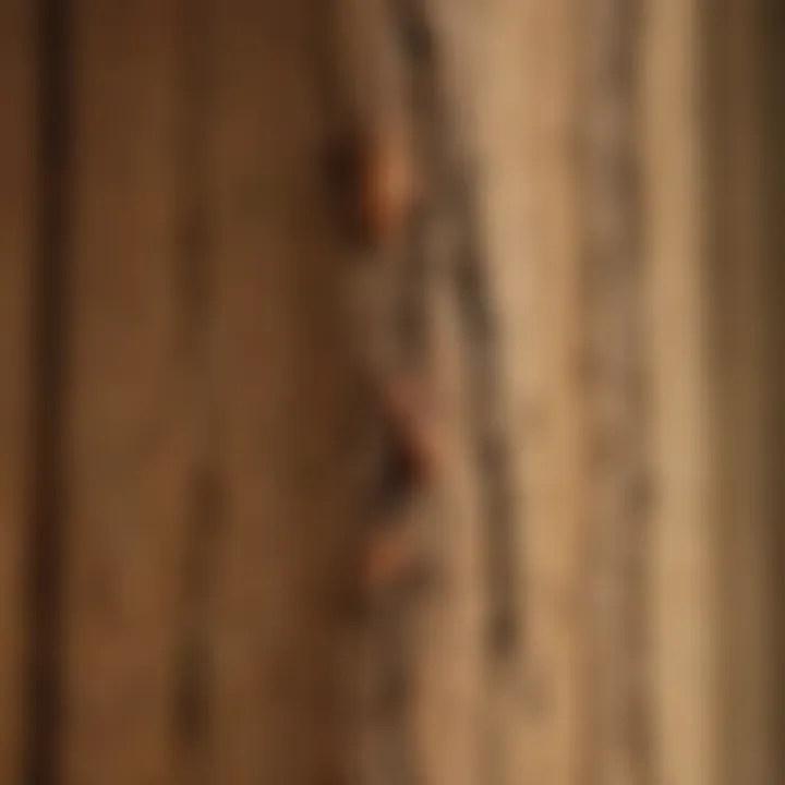 Exterminator examining termite damage on wooden structure