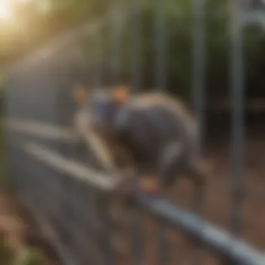 Possum exclusion fencing