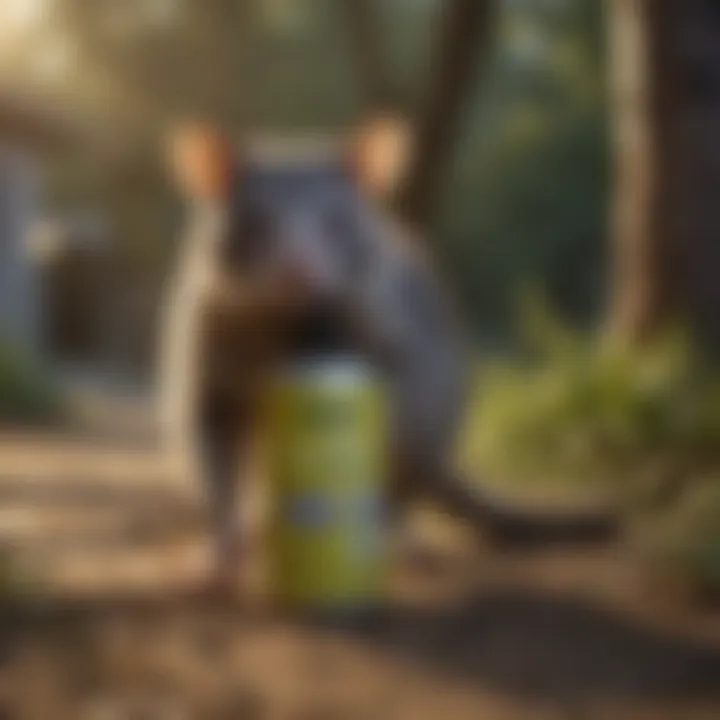 Possum repellent spray for deterring infestations