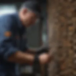 Pest Control Specialist inspecting infestation