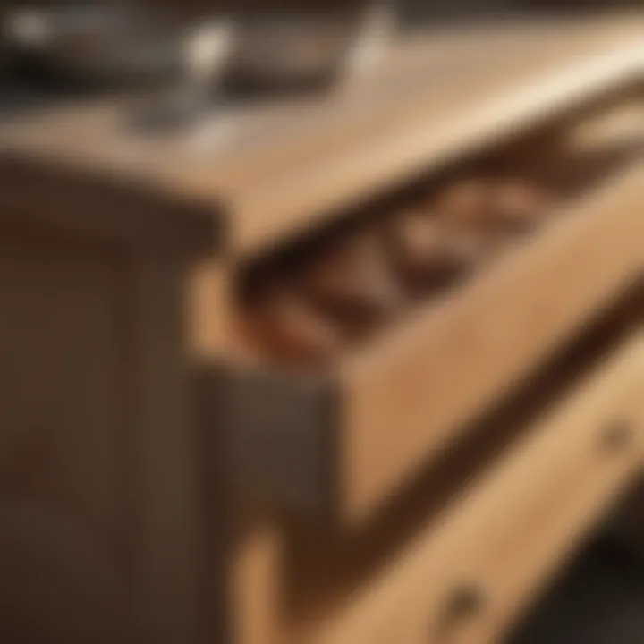 Cedar Blocks: Effective Moth Deterrent for Drawers Cedar wood blocks in a drawer