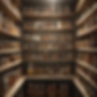 Pantry Organization: Shielding Food from Moth Infestation Closed pantry with organized shelves
