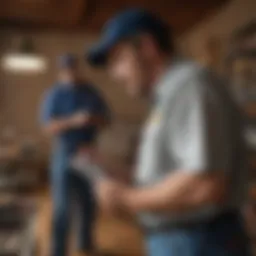 Professional exterminator inspecting for pests in Kilgore, TX