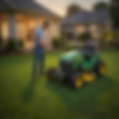 Revolutionizing Outdoor Spaces Professional team from TruGreen Plainfield working on a lawn