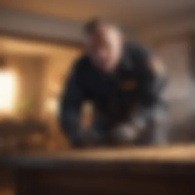 Professional Pest Exterminator in Action