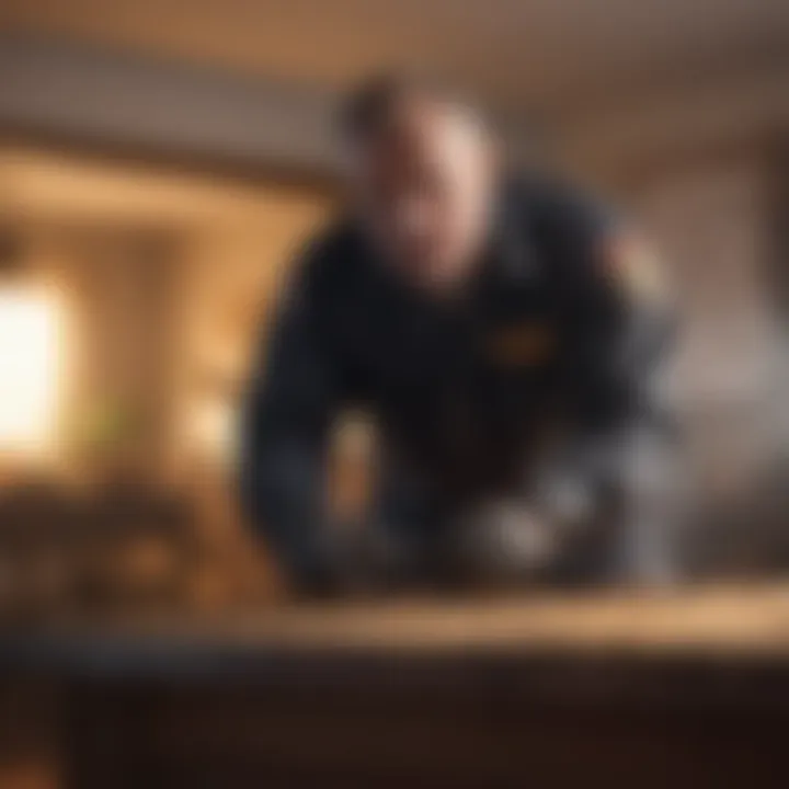 Professional Pest Exterminator in Action