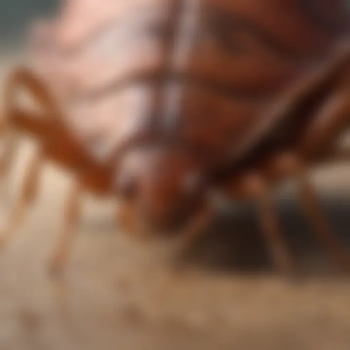 Illustration highlighting psychological distress caused by big bed bug bites