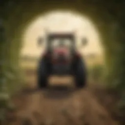 Illustration depicting the intricate web of Q Pest impact on agriculture