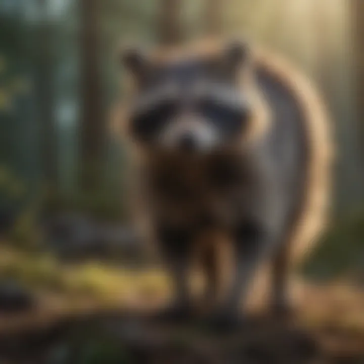 Raccoon Deterrent in Action