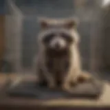 Humane Cage Trap for Raccoons Raccoon Trapped in Cage