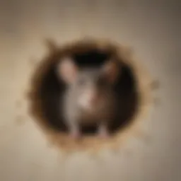 Illustration of a rat in a ceiling cavity