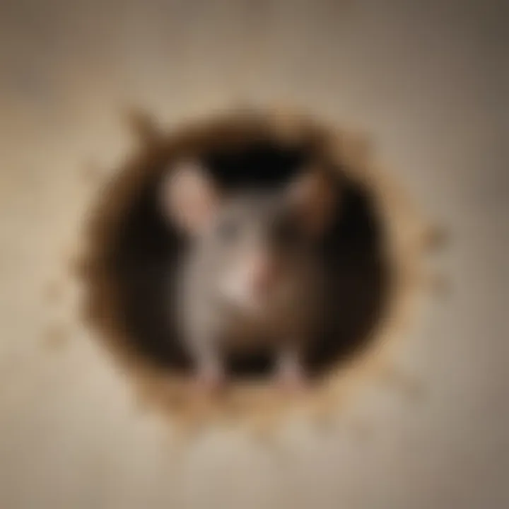 Illustration of a rat in a ceiling cavity